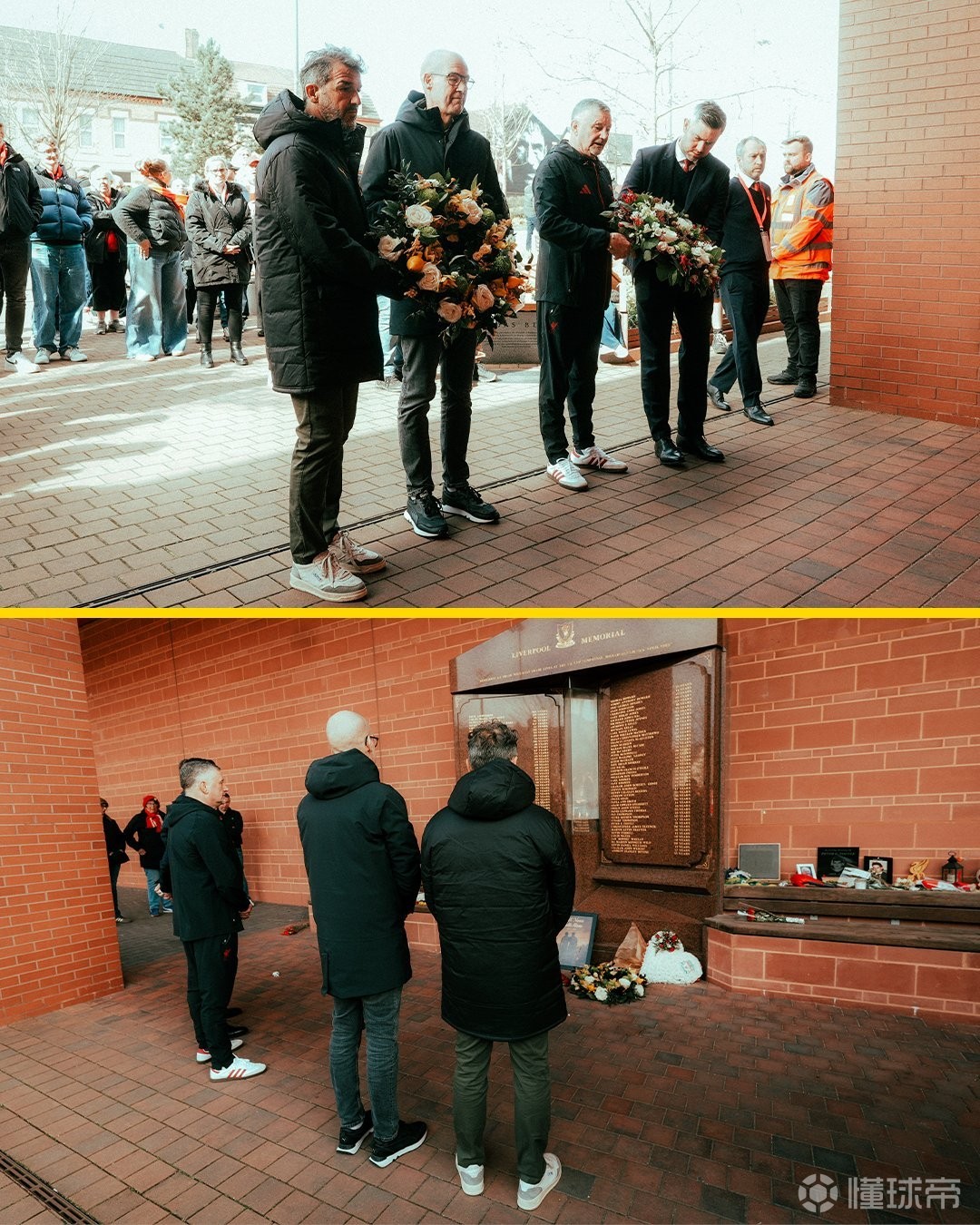 悼念希爾斯堡慘案受害者，多特傳奇在慈善賽前向紀(jì)念碑獻(xiàn)花圈